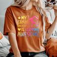 My Granddaughter Gymnastics Grandma Of A Gymnast Grandma Small Black Women's Oversized Comfort T-Shirt Yam