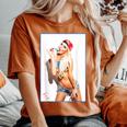 Hot Girl On 男性用 Ice Pop Pinup 2 レディースオーバーサイズコンフォートTシャツ Yam