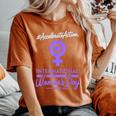 International Women's Day 2025 Accelerate Action Girls レディースオーバーサイズコンフォートTシャツ Yam