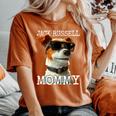 Jack Russell Mommyジャック・ラッセル ママ 母の日 お母さん ジャック・ラッセル・テリア レディースオーバーサイズコンフォートTシャツ Yam