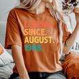 Legendince August 1968 Birthdayintage 1968 レディースオーバーサイズコンフォートTシャツ Yam