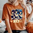 I Love 2D Girls ファニーメイド アニメ マンガ Manwha Waifu Otaku レディースオーバーサイズコンフォートTシャツ Yam