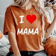 I Love Mama Children Love Heart ベビーチャイルドギフト お母さん レディースオーバーサイズコンフォートTシャツ Yam