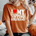 I Love My Yapping Girlfriend レディースオーバーサイズコンフォートTシャツ Yam