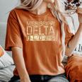 Mississippi Delta Blues Intage Retro Envejecida Camiseta extragrande cómoda para mujer Yam