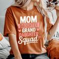 Mom Daughter Granddaughterquad マッチングママ 母の日 レディースオーバーサイズコンフォートTシャツ Yam