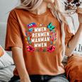 Mwen Renmen Manman Mwen ハイチ国旗 I Love My Mother レディースオーバーサイズコンフォートTシャツ Yam