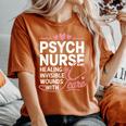 Psych Nurse Mental Health Psychiatric Nursing Appreciation レディースオーバーサイズコンフォートTシャツ Yam