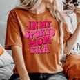 In My Sports Mom Era Sports Mom Groovy Women's Oversized Comfort T-Shirt Yam