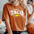 Taco Trump Always Chickens Out 面白いパロディ レディースオーバーサイズコンフォートTシャツ Yam