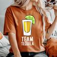 Team Tequila アルコール シンコ・デ・マヨ メキシカンテキーラ レディースオーバーサイズコンフォートTシャツ Yam