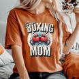 Uper Boxing Mom Guantes De Boxeo Y Boxeadores De Apoyo Cuello Camiseta extragrande cómoda para mujer Yam