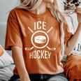 アイスホッケー ギフト ラケット パック 男性女性子供 Ice Hockey レディースオーバーサイズコンフォートTシャツ Yam