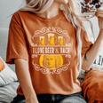 オクトーバーフェスト I Love Beer Bier & German クラシックミュージック レディースオーバーサイズコンフォートTシャツ Yam
