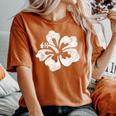 ハワイ ハイビスカス 花 ハワイアン レディースオーバーサイズコンフォートTシャツ Yam