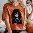 ヤンデレ アニメ 女の子 かわいい エモ ゴス オタク アニメ マンガ好き レディースオーバーサイズコンフォートTシャツ Yam
