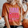 ヴィブラフォン マリンバibraphone Mom 長袖tシャツ レディースオーバーサイズコンフォートTシャツ Yam