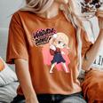 和田ダン しぐれ うい ロリ ダンス ダンス アニメ 女の子 レディースオーバーサイズコンフォートTシャツ Yam
