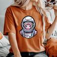 宇宙飛行士 猿 やってる 猿 惑星 科学 ギャグ 女性 男性 レディースオーバーサイズコンフォートTシャツ Yam