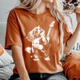 犬 ギタリスト ギター シーズー Dad Mom レディースオーバーサイズコンフォートTシャツ Yam