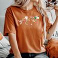 猫 花 かわいい 子猫 ガーデン フラワー 女の子 ギフト レディースオーバーサイズコンフォートTシャツ Yam