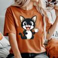 男の子と女の子のための素晴らしい猫のカップ衣装。 レディースオーバーサイズコンフォートTシャツ Yam