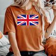 素晴 イギリス国旗 British Flag ユニオンジャック 旗 男性用、女性用 レディースオーバーサイズコンフォートTシャツ Yam