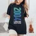 20歳の誕生日プレゼント 女の子 男の子 2004 限定版 レディースオーバーサイズコンフォートTシャツ Black
