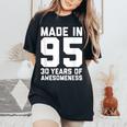 30歳の誕生日 男性 女性 息子 娘 年齢 30歳 レディースオーバーサイズコンフォートTシャツ Black