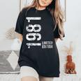 44歳の誕生日 男性 女性 44歳 1981年 誕生日プレゼント レディースオーバーサイズコンフォートTシャツ Black