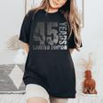45歳 男性 ギフト 45歳の誕生日プレゼント 女性用 レディースオーバーサイズコンフォートTシャツ Black