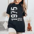 50歳の誕生日 男性 女性 50歳 1975年 誕生日プレゼント レディースオーバーサイズコンフォートTシャツ Black
