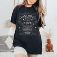 53歳の誕生日 男性 女性 53歳 1972年 誕生日プレゼント レディースオーバーサイズコンフォートTシャツ Black