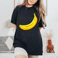 Bananaeganegetarian Merch レディースオーバーサイズコンフォートTシャツ Black