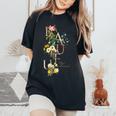 Beauty Flower（5） レディースオーバーサイズコンフォートTシャツ Black