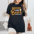 Boxing And Beer Perfectday ボクサー・ボクシング レディースオーバーサイズコンフォートTシャツ Black