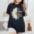 Christian Inspirational Christ Whotrengthens Me レディースオーバーサイズコンフォートTシャツ Black