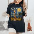 Cute Giraffe Africa Van Gogh Style Starry Night Women's Oversized Comfort T-Shirt Black Cute Giraffe Africa Van Gogh Style Starry Night Women's Oversized Comfort T-Shirt Black