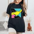 Daffy Duck レディースオーバーサイズコンフォートTシャツ Black