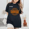 Flowlish GunmaExe_8_井齋 沙耶 レディースオーバーサイズコンフォートTシャツ Black