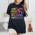 My Granddaughter Gymnastics Grandma Of A Gymnast Grandma Small Black Women's Oversized Comfort T-Shirt Black