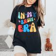 Groovy Cute Bruh メンズ レディース キッズ 面白い 兄弟 兄弟 レディースオーバーサイズコンフォートTシャツ Black