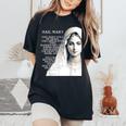 Hail Mary Blessed Mother ロザリオの祈り レディースオーバーサイズコンフォートTシャツ Black