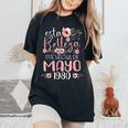 Hecha En Mayo 1980 Regalo 45 Años Cumpleaños Camiseta extragrande cómoda para mujer Black