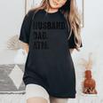 Husband Dad Atm Father Bank Money Children Wife Quote レディースオーバーサイズコンフォートTシャツ Black