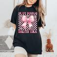 In My Double Digits Era キュートなコケットボウ 10歳の誕生日 女の子 レディースオーバーサイズコンフォートTシャツ Black