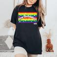 King Of Prism Over The Rainbow レディースオーバーサイズコンフォートTシャツ Black