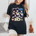 I Love 2D Girls ファニーメイド アニメ マンガ Manwha Waifu Otaku レディースオーバーサイズコンフォートTシャツ Black