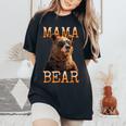 Mama Bearママベア ママベア 母の日 グリズリー ママベア レディースオーバーサイズコンフォートTシャツ Black