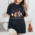 Maui Mon Hawaii Trendyお盆 3人の女の子 レディースオーバーサイズコンフォートTシャツ Black